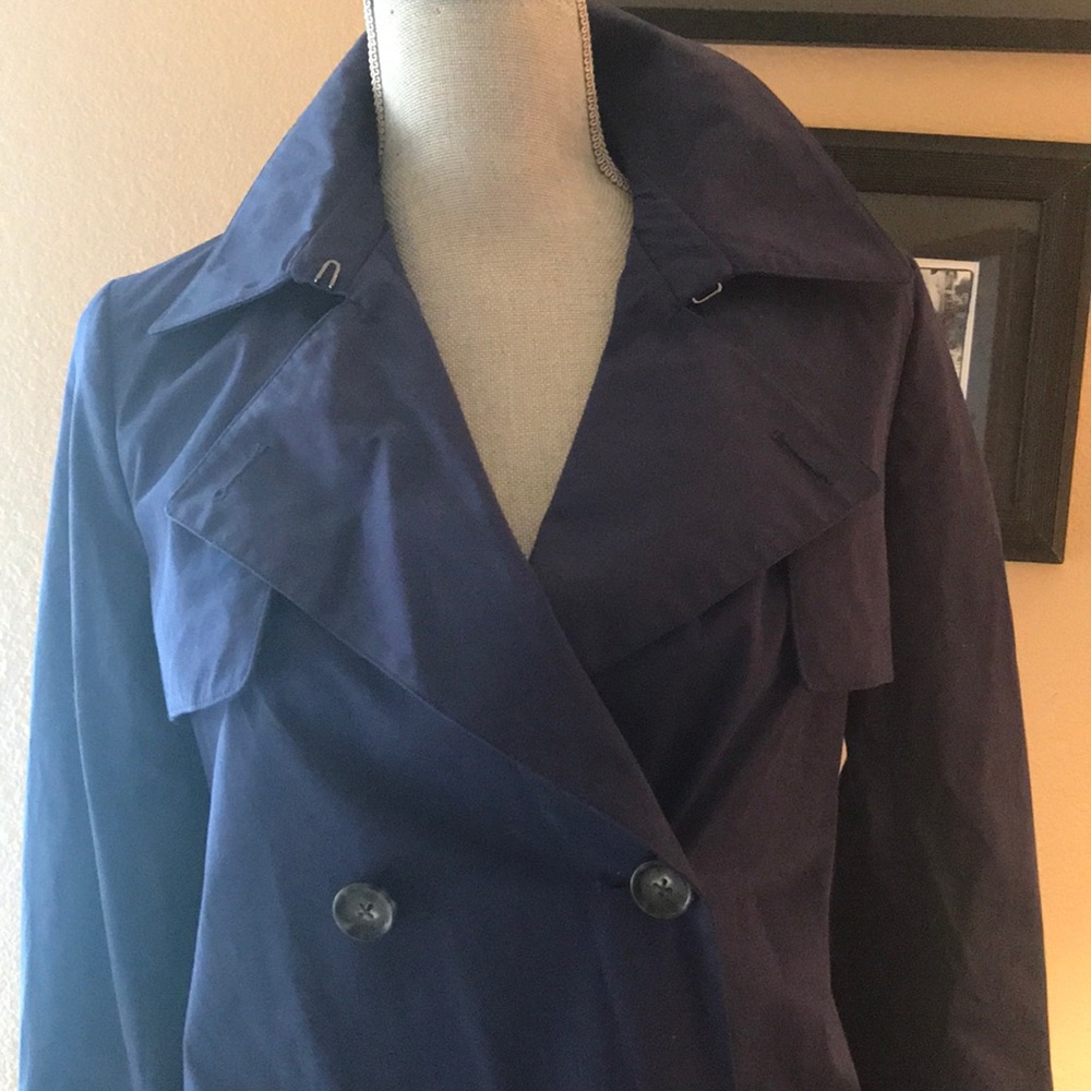 Vince Navy Trench coat - Picture 3 of 6